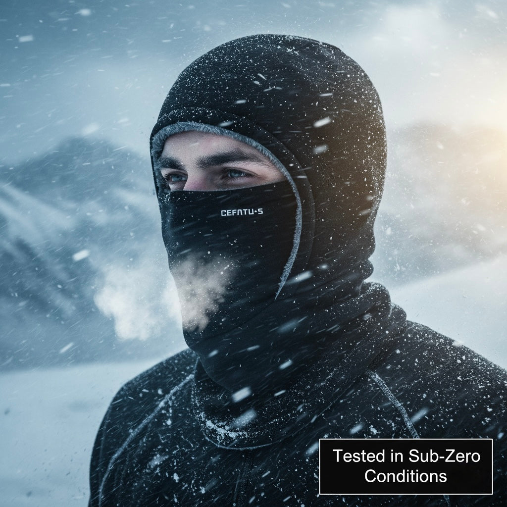 3-in-1 winter balaclava with windproof hat, face mask, and neck warmer