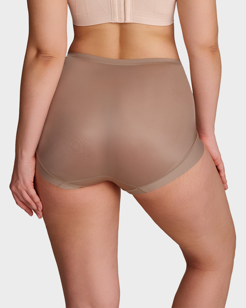 High-Waist Cross Compression Shaping Panties (6 Pack)