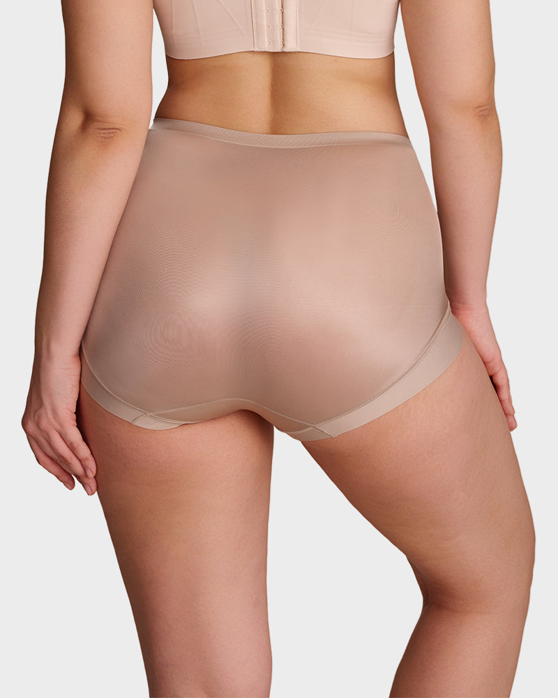 High-Waist Cross Compression Shaping Panties (6 Pack)