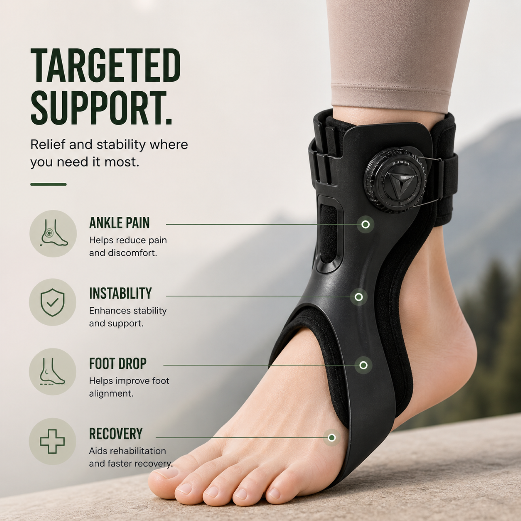 Celrien | OrthoLift Adjustable Ankle Stabilizing Brace
