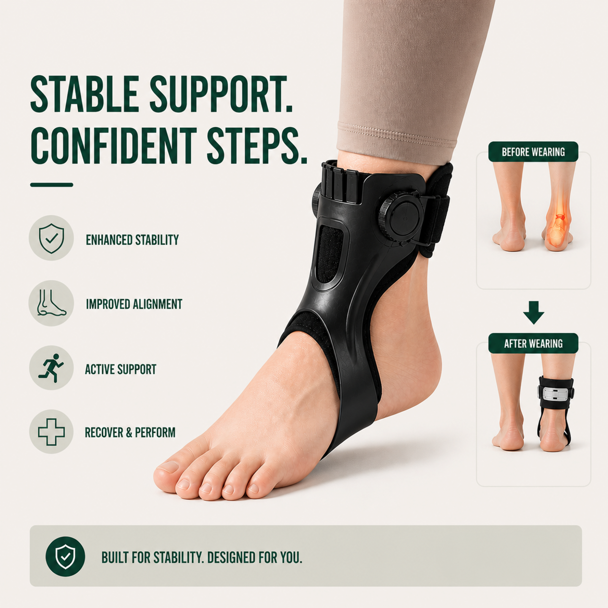Celrien | OrthoLift Adjustable Ankle Stabilizing Brace