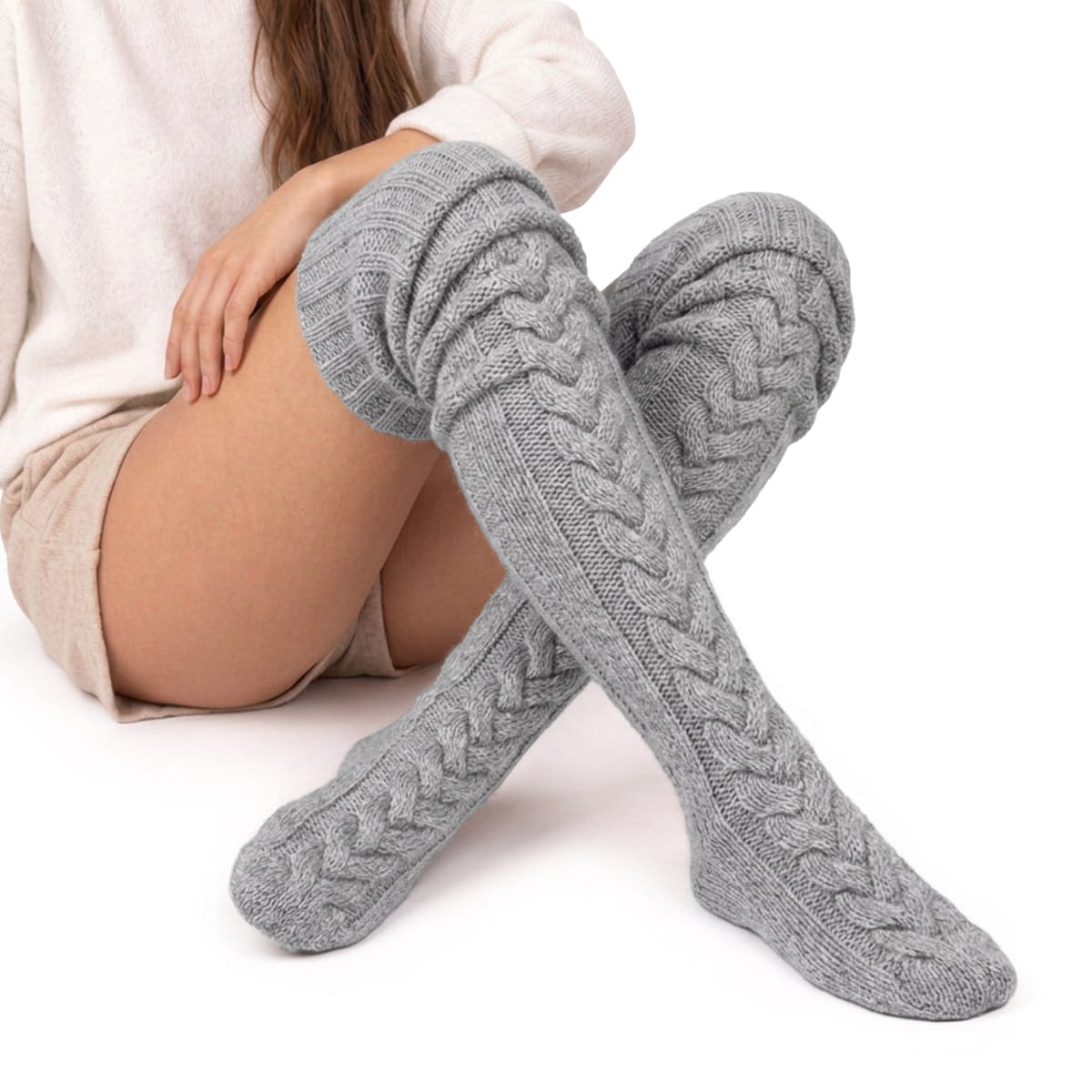 Warm and Comfortable Knee-High Socks