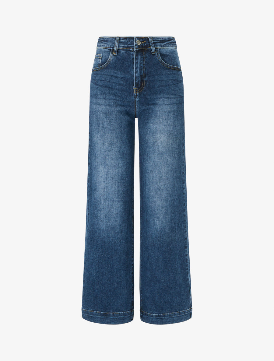 5-Pocket Washed Jeans