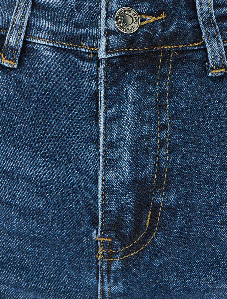 5-Pocket Washed Jeans