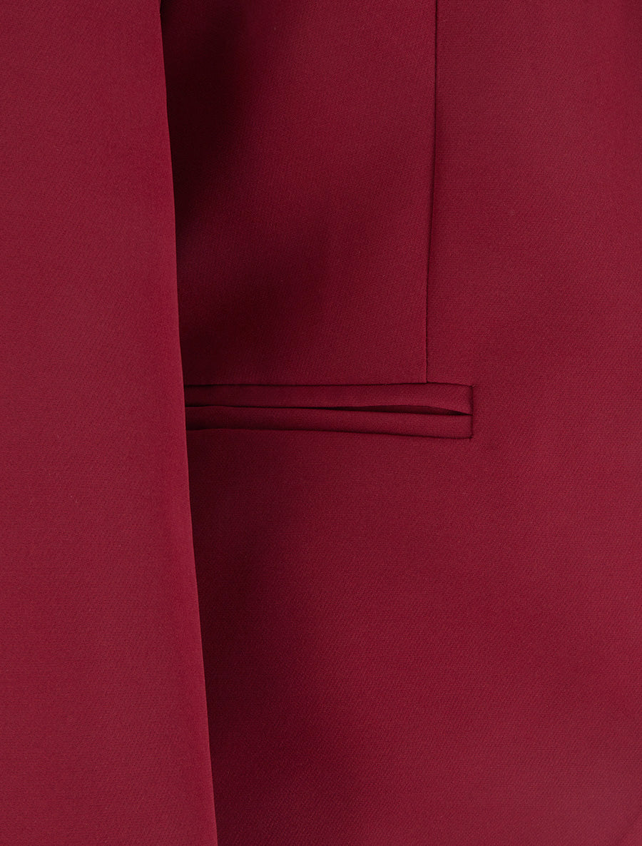 Straight Blazer with Shoulder Pads