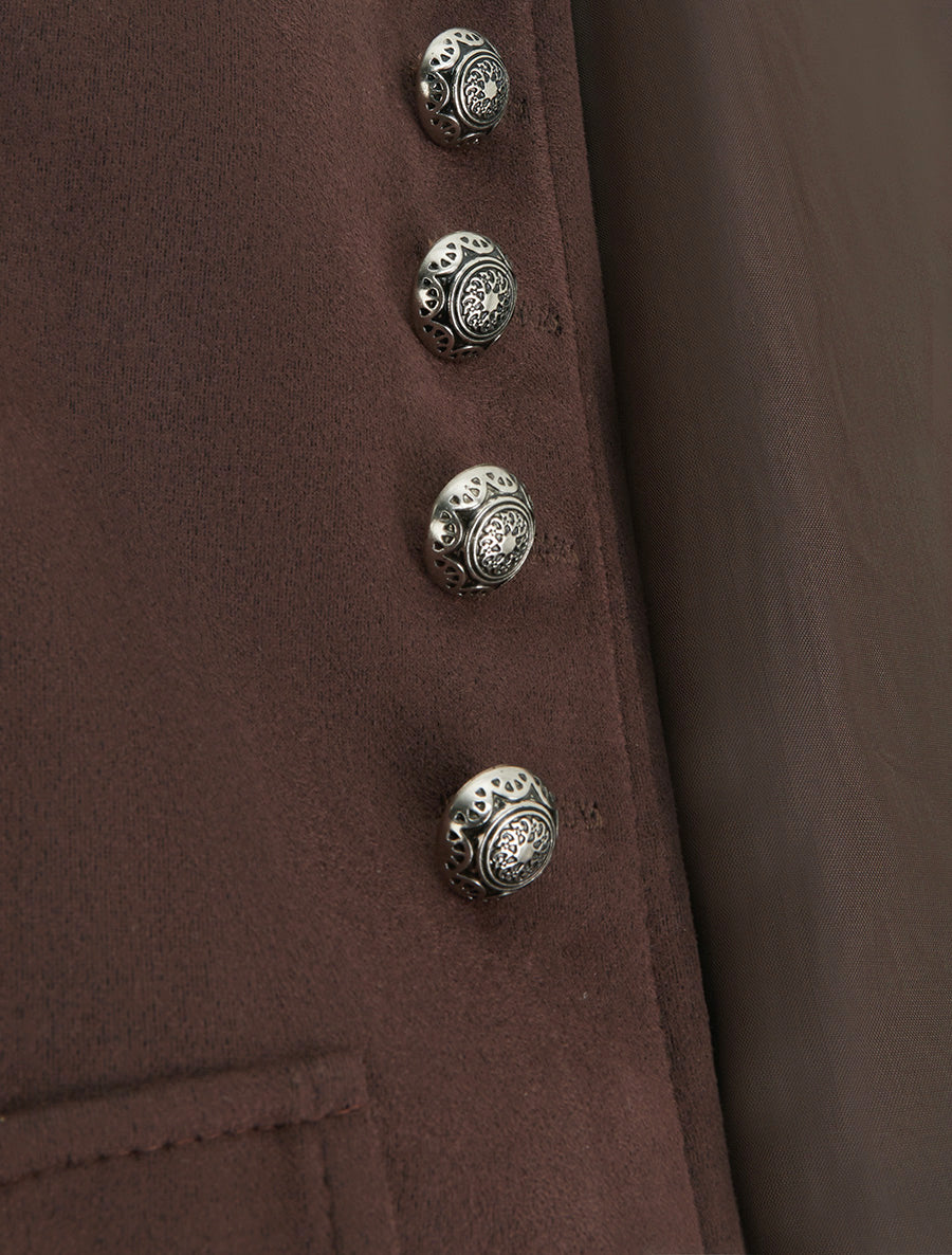 Suede High Neck Jacket