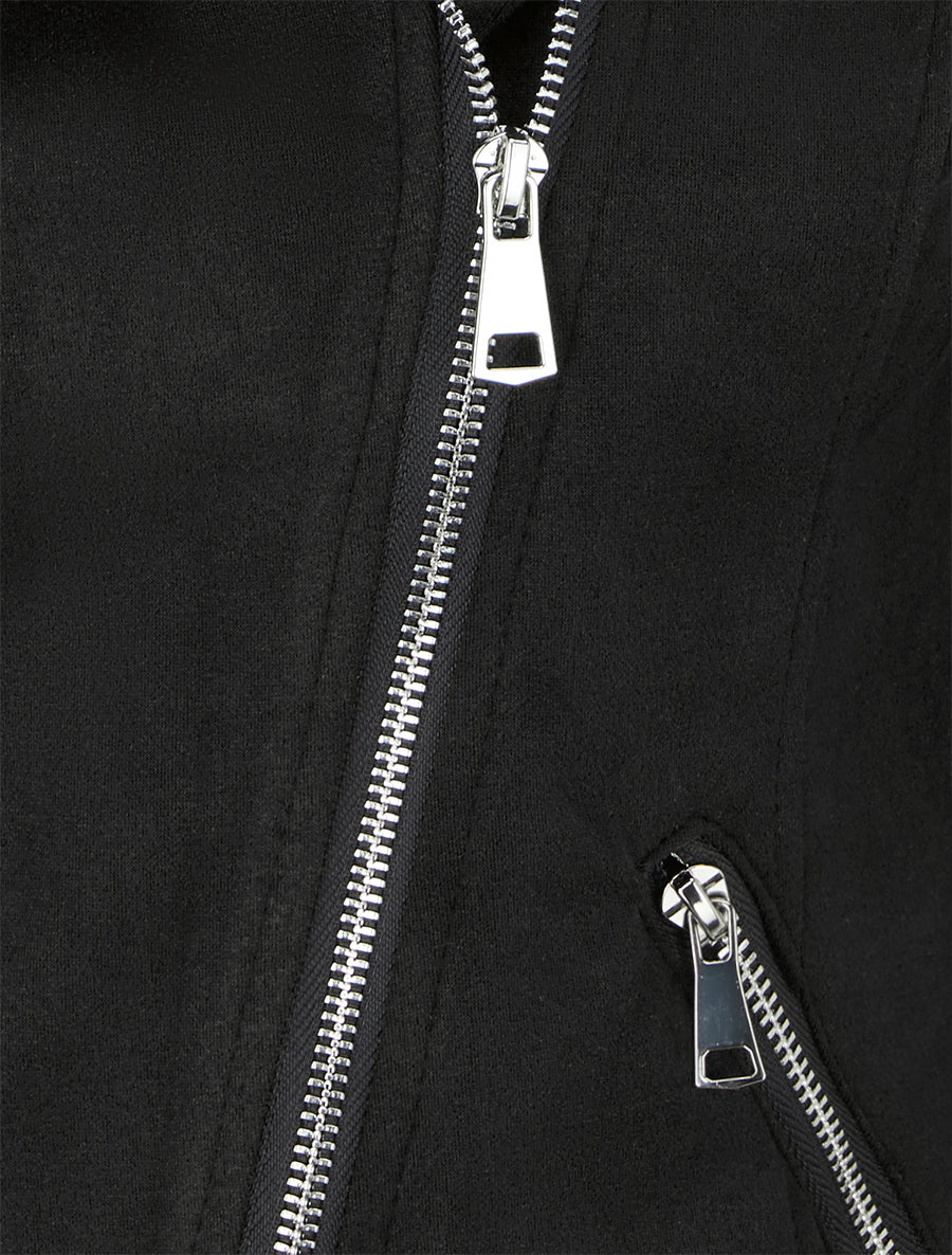 Biker Jacket with Shoulder Pads
