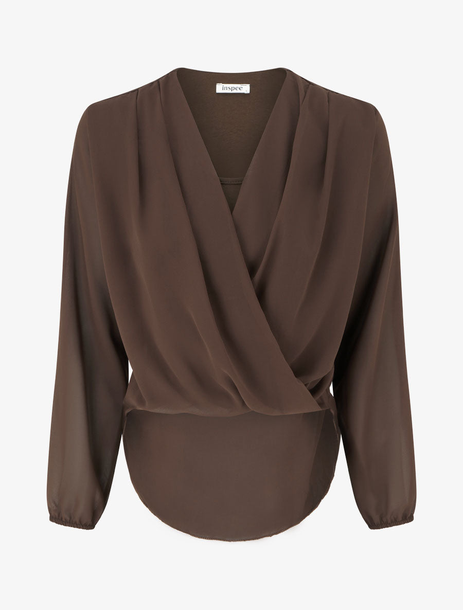 Asymmetrical Draped Balloon Top