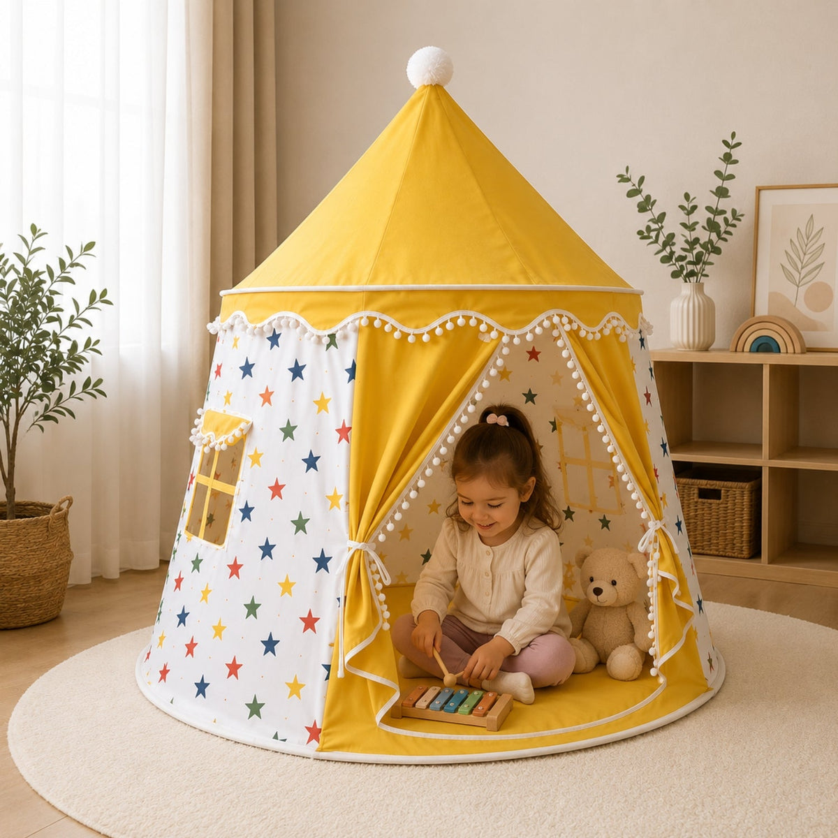 Kids Star Pattern Indoor Play Tent
