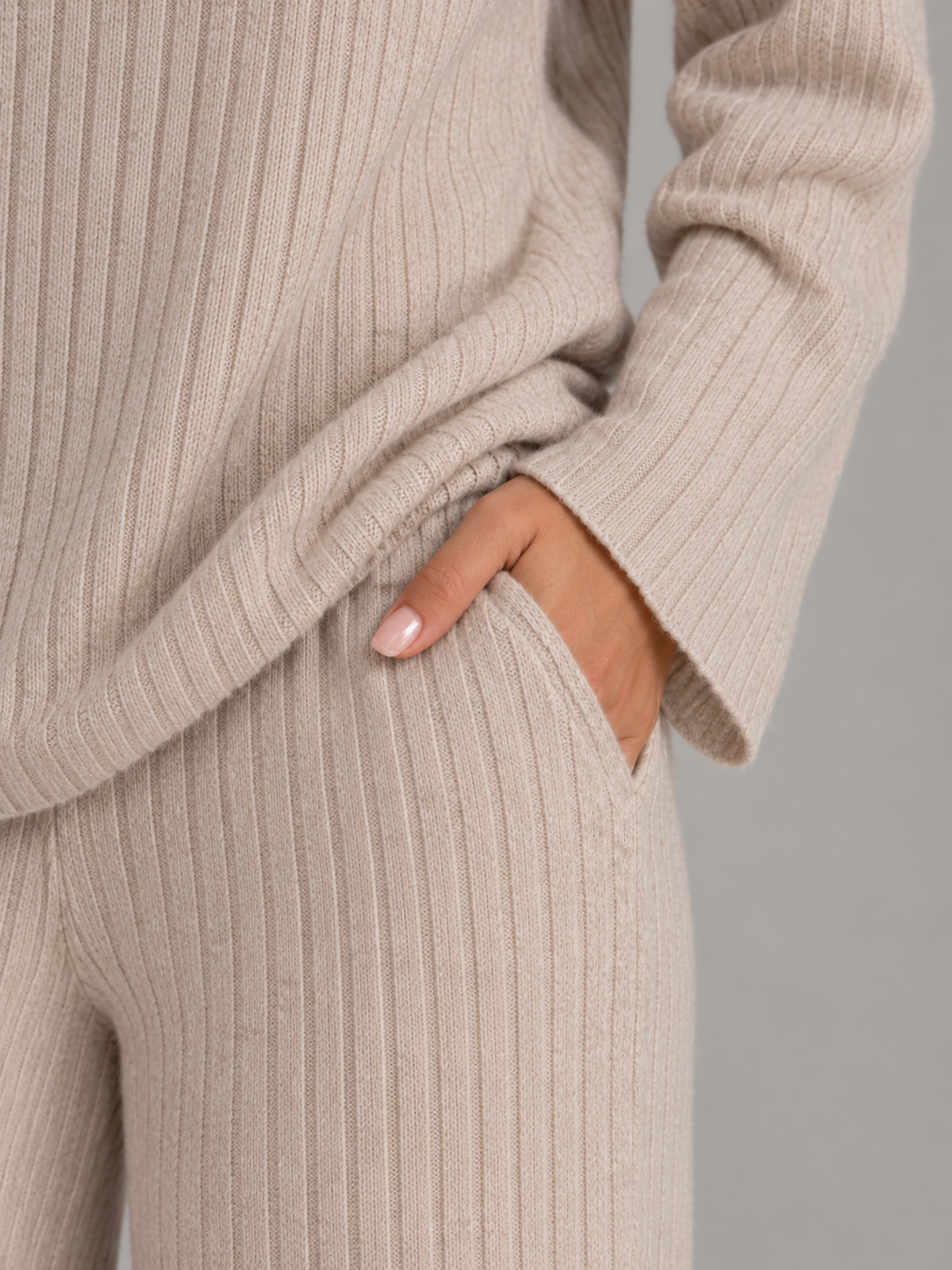 Women's Ribbed Knit Lounge Co-Ord