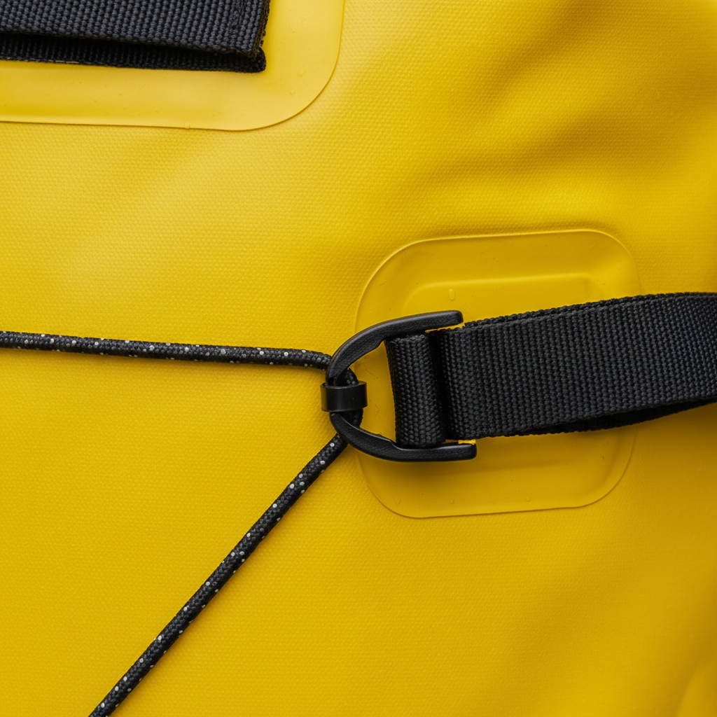 Waterproof 30-liter backpack with buoyant design IPX7 rated