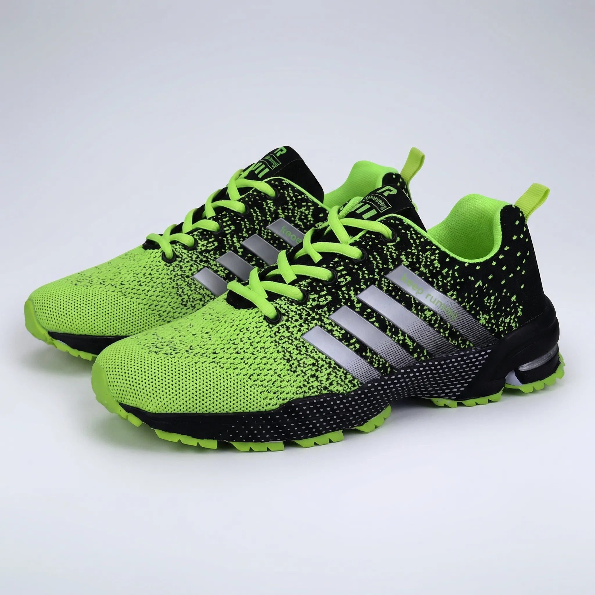 Lightweight running shoe with breathable mesh upper and padded sole