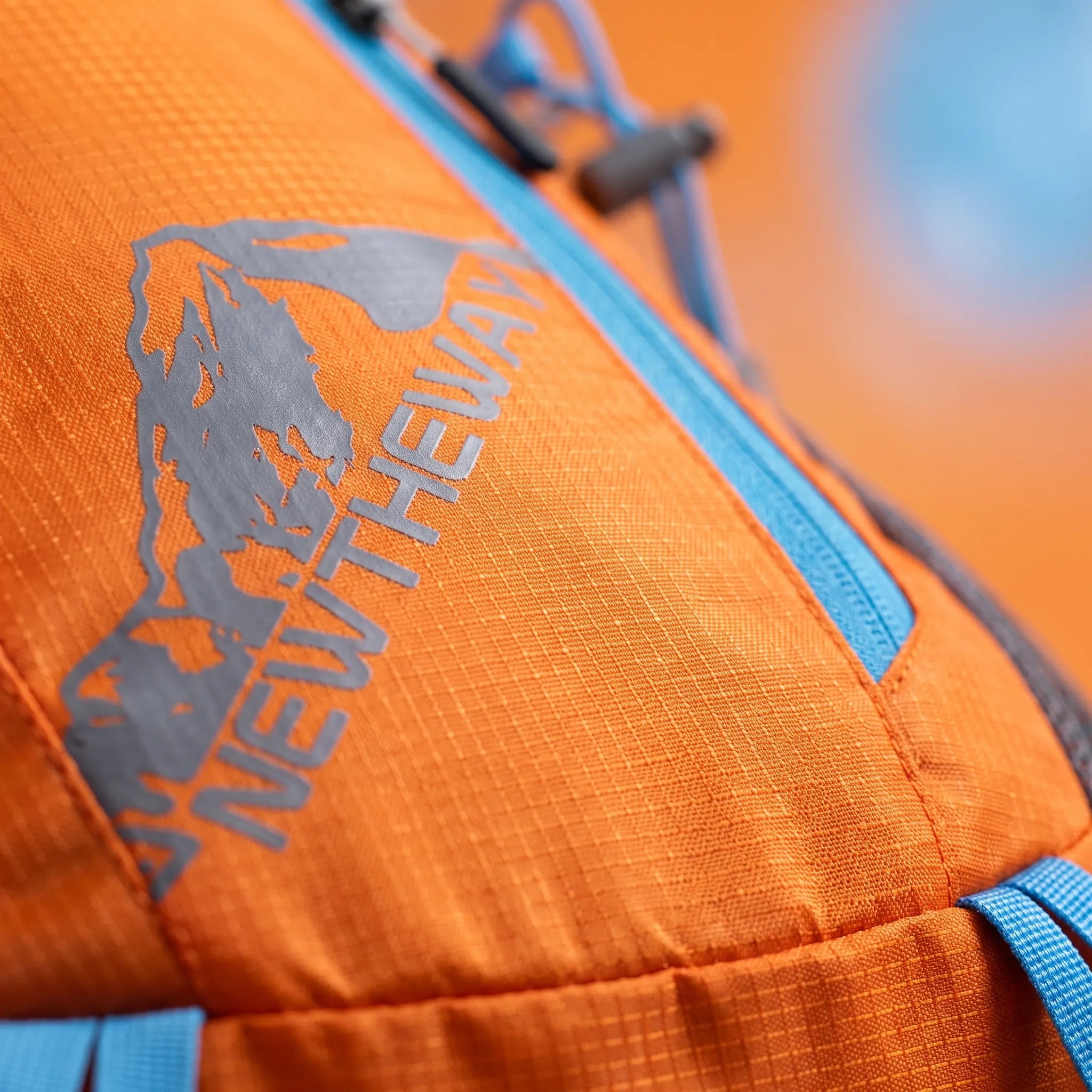 Packable daypack with water-repellent finish and breathable mesh straps