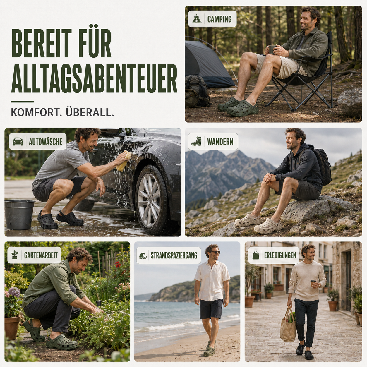 Celrien | Aerostride Breathable Garden Clogs Men's