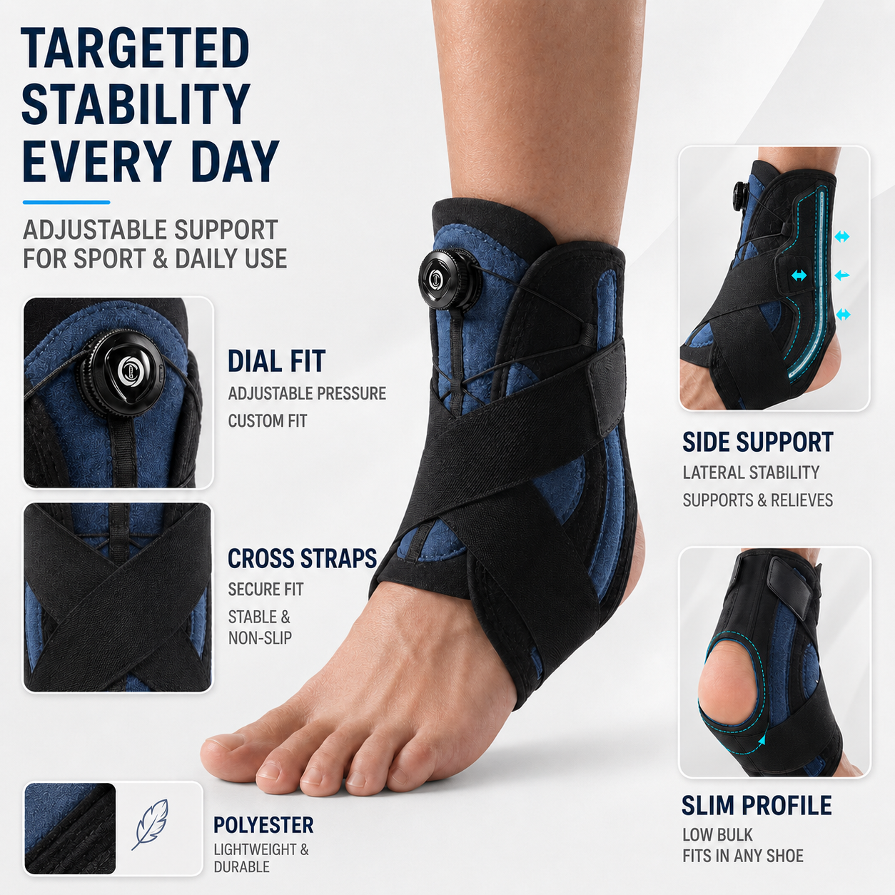 Celrien | Ankoraid Adjustable Pressurized Ankle Support