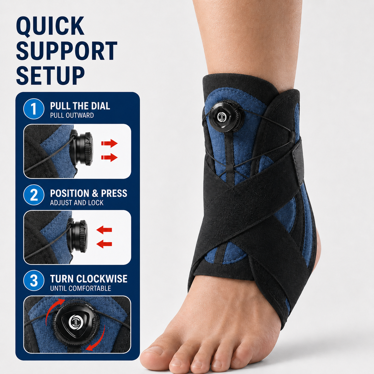 Celrien | Ankoraid Adjustable Pressurized Ankle Support