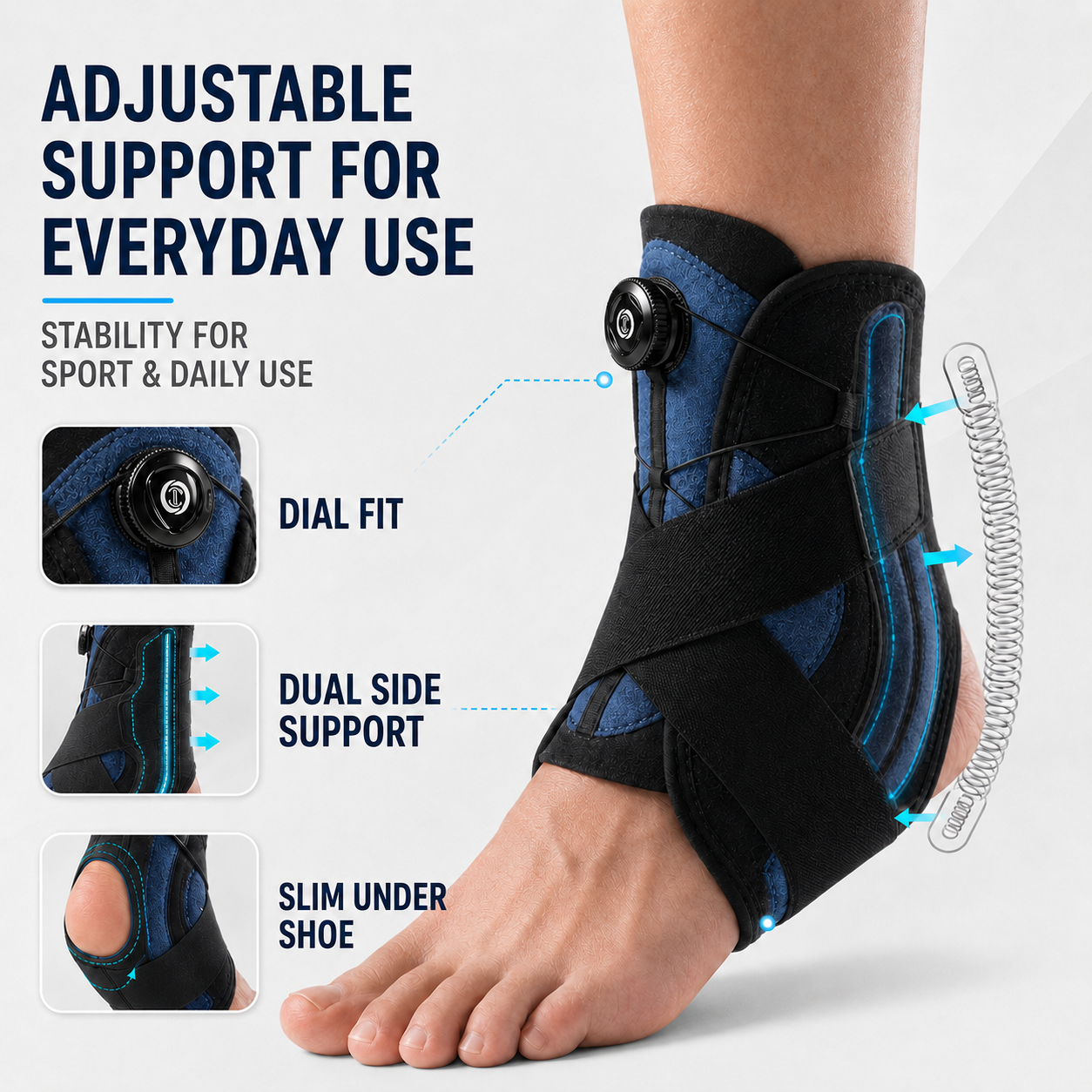 Celrien | Ankoraid Adjustable Pressurized Ankle Support