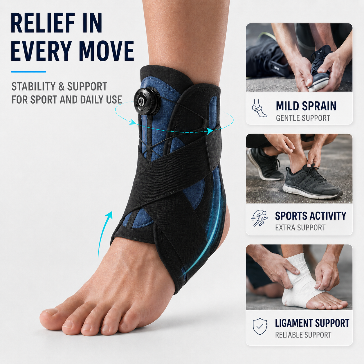 Celrien | Ankoraid Adjustable Pressurized Ankle Support