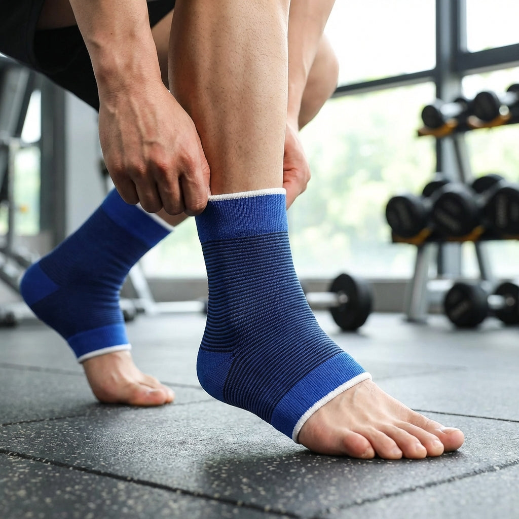 Breathable ankle brace with lightweight compression for sports and everyday support