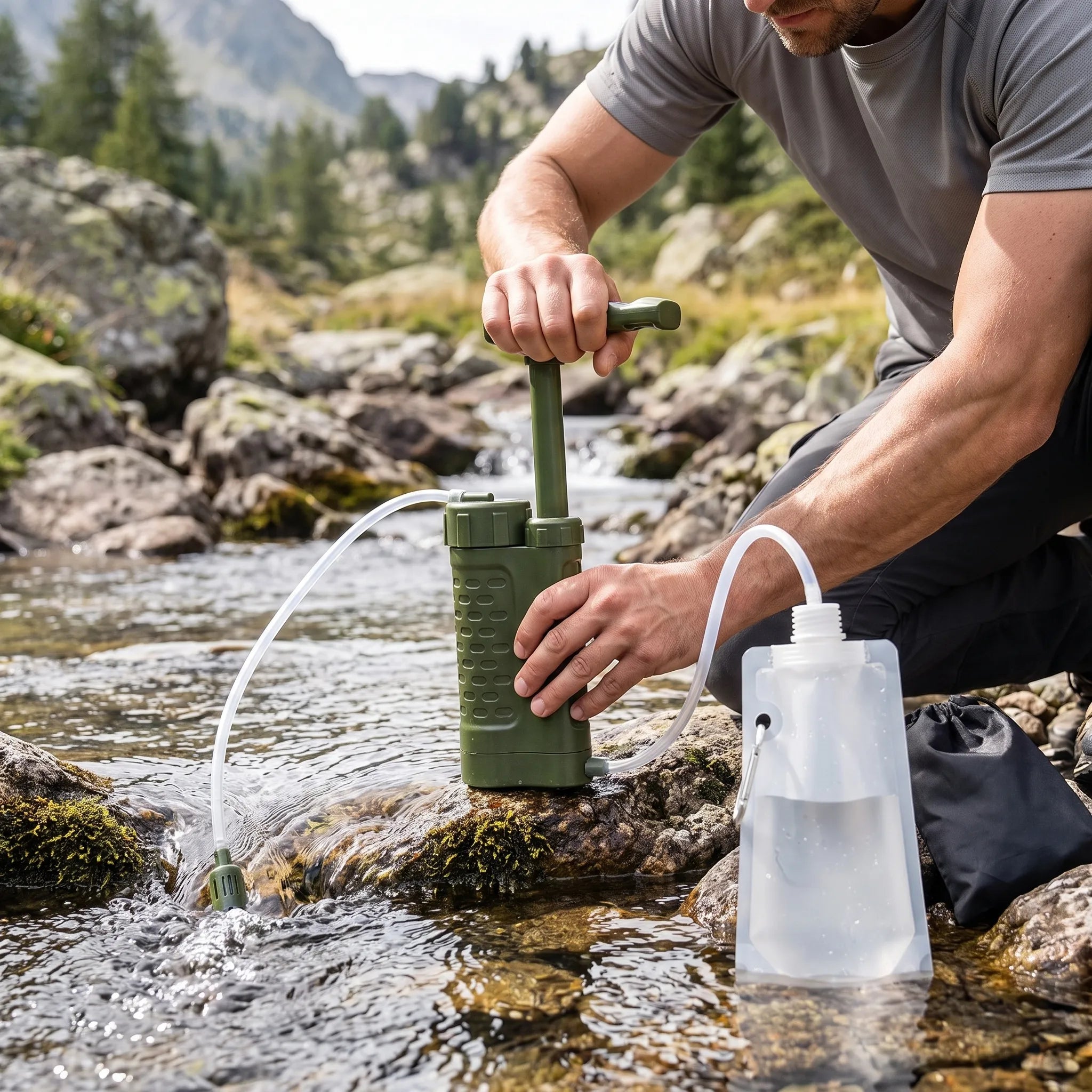 Nordspur | Aquapress Portable Hand-Pump Water Filter System