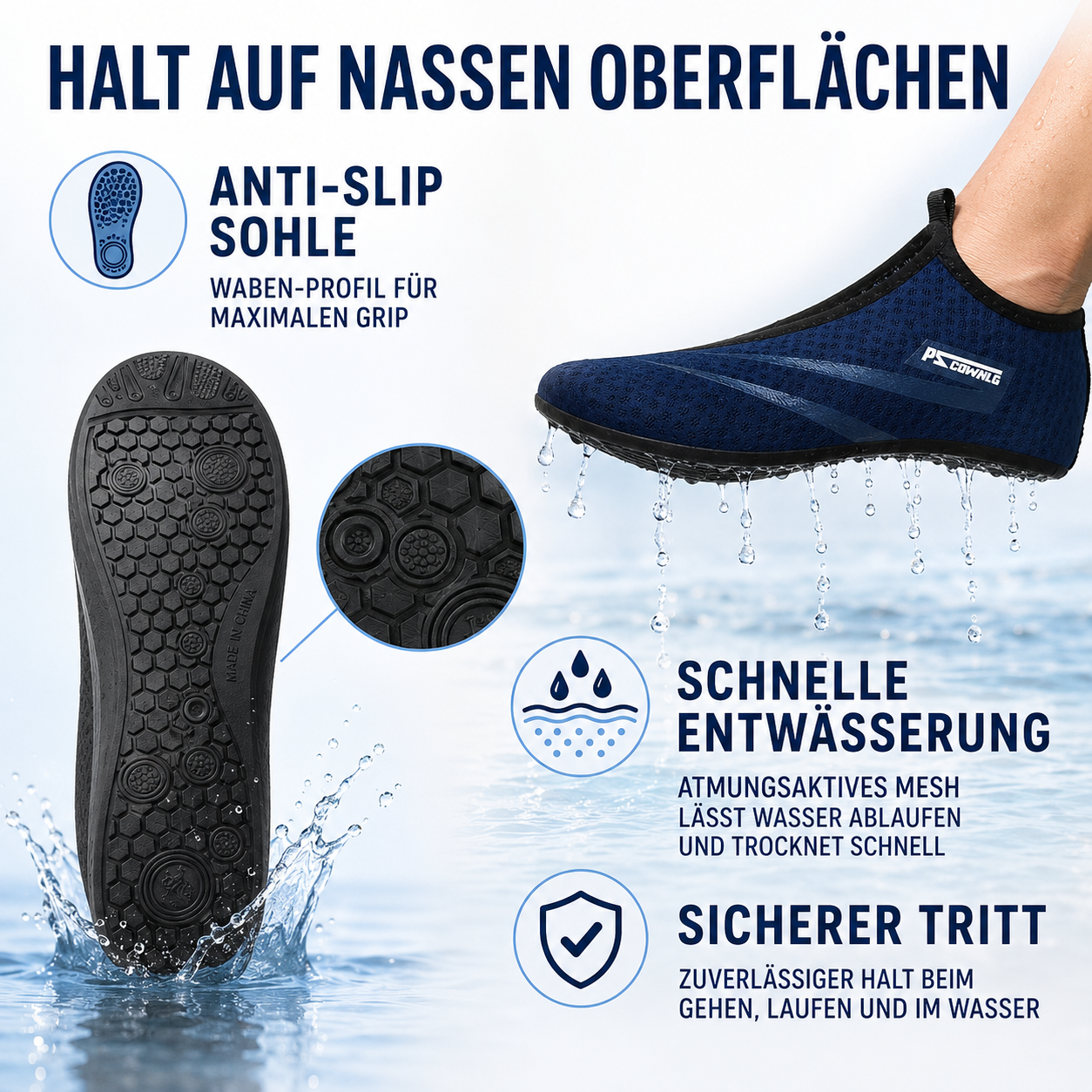 Celrien | Aquavex Slip-On Barefoot Water Shoe
