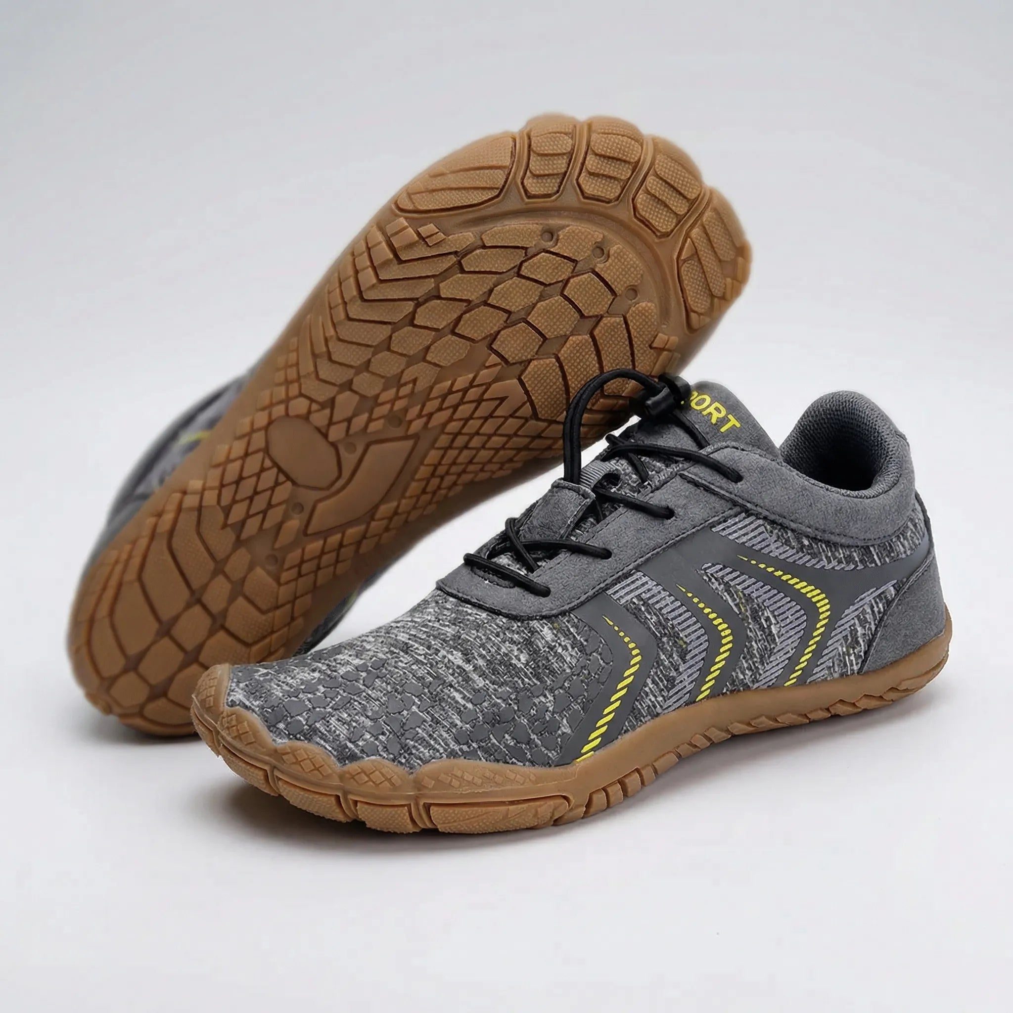 Unisex barefoot water shoes with quick-drying construction and wet-surface grip