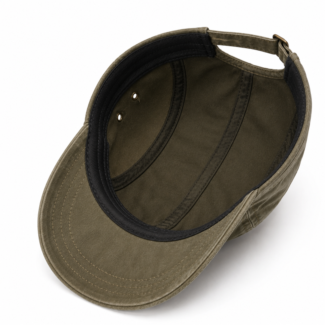 Celrien | Brimfeld Flat Top Military-Style Sun Cap