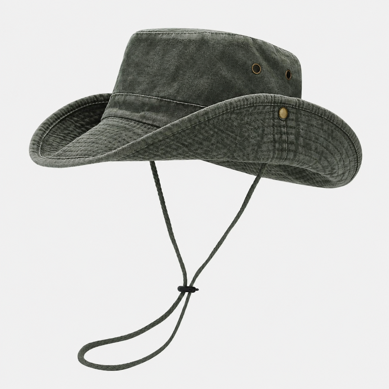 Celrien | Brimlow Unisex Flat-Top Solid Bucket Hat