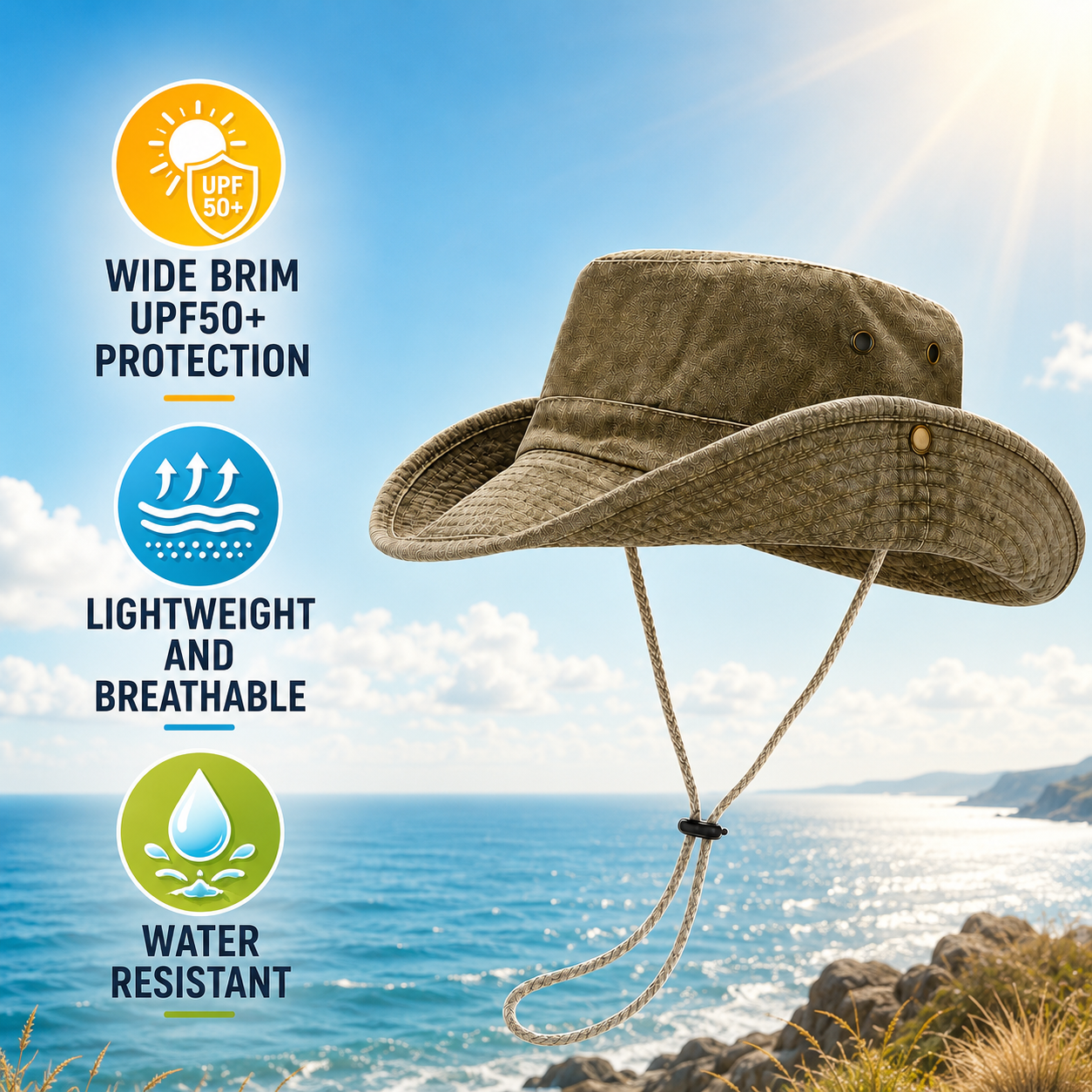 Celrien | Brimmen Wide Brim Outdoor Hat