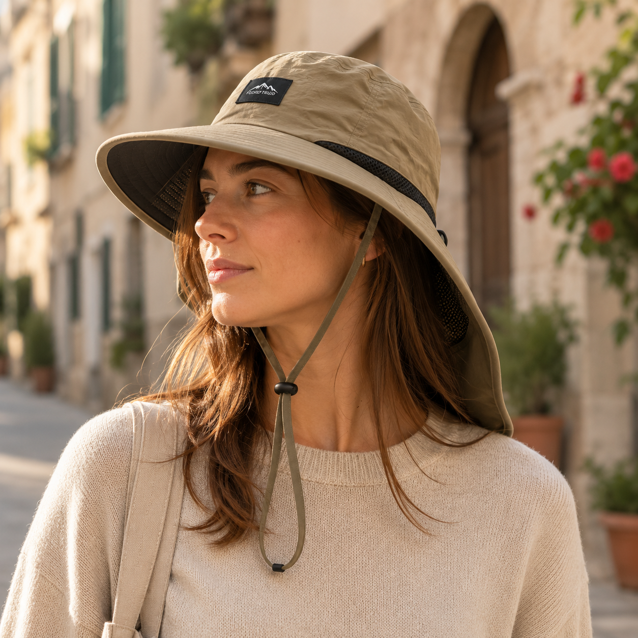 Celrien | Brimwick Wide-Brim Hat With Neck Flap