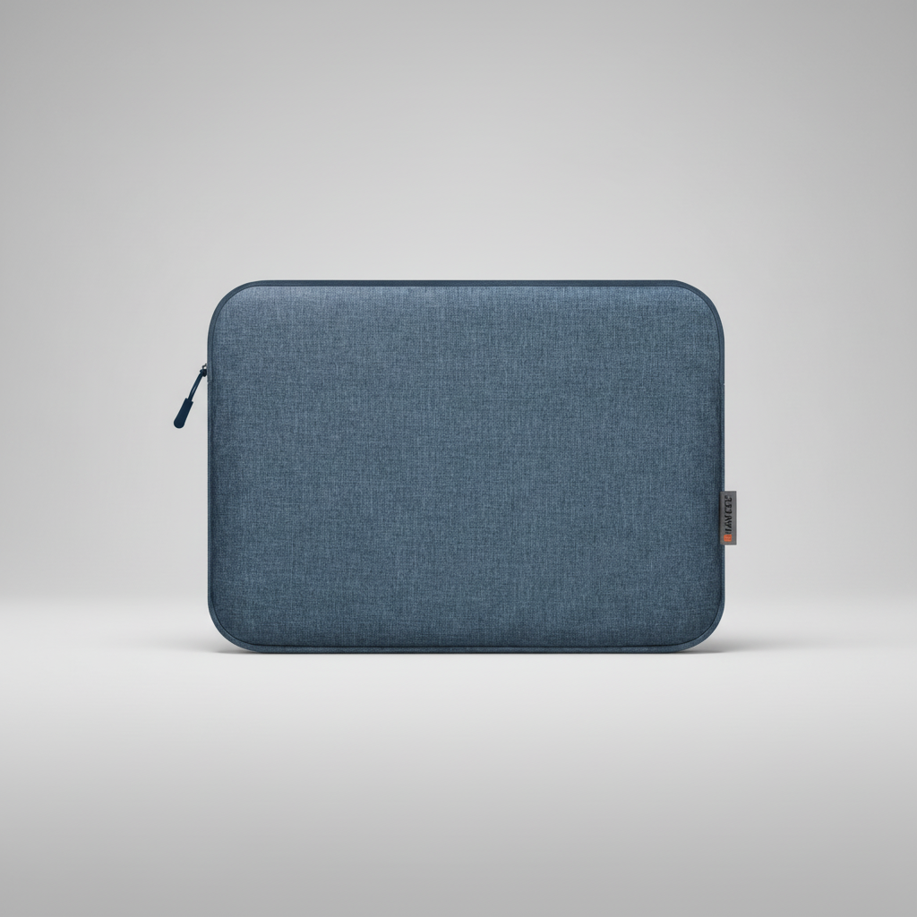 Crossbody sling slim nylon laptop sleeve with soft lining