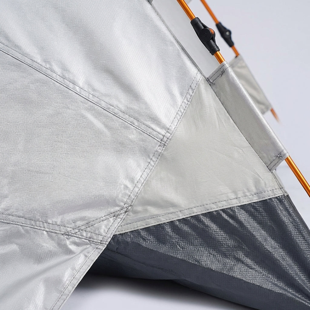 Automatic pop-up camping tent 3-4 person with dual-layer sun protection