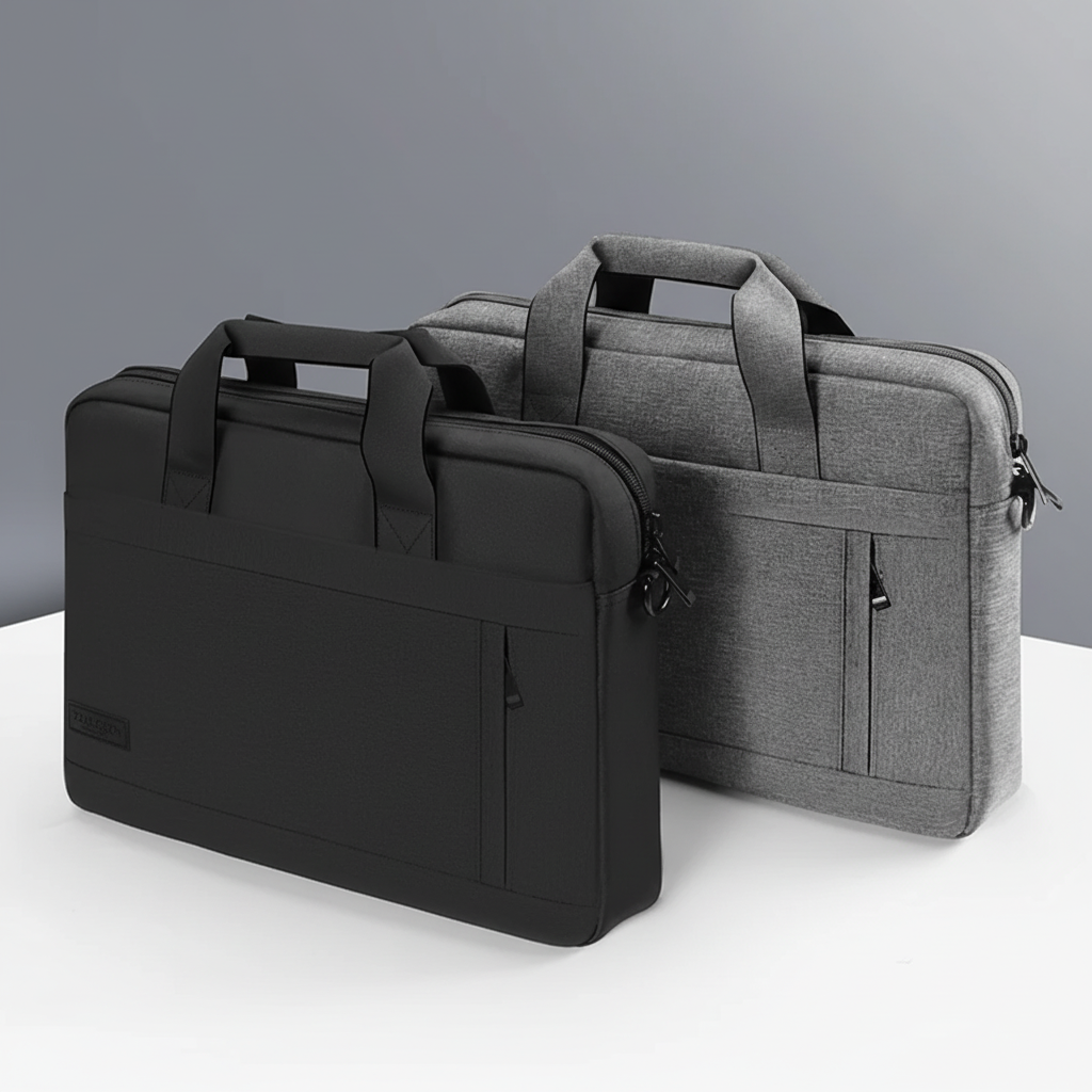 Shoulder bags laptop briefcase with shockproof padding and water-resistant nylon