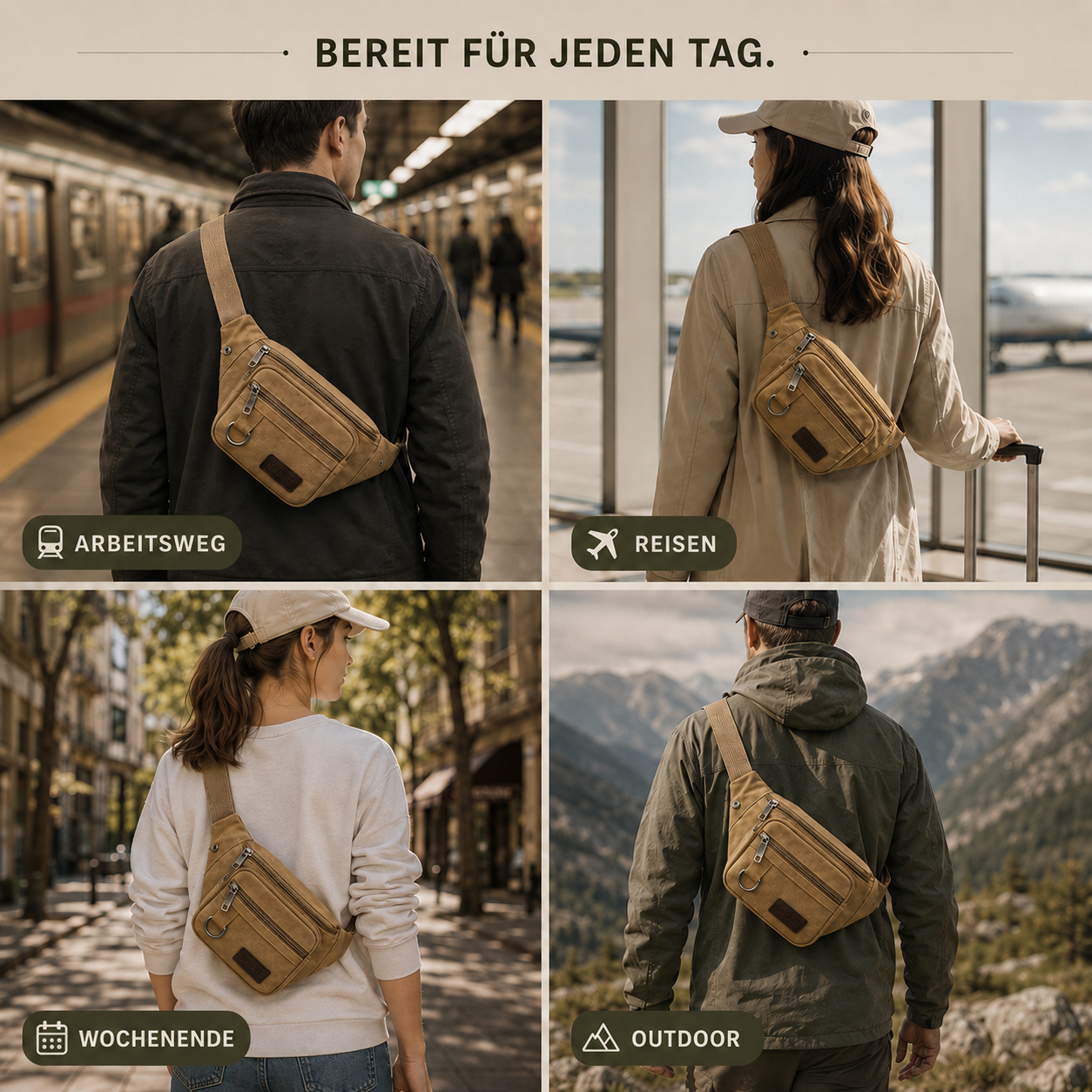 Celrien | Canvasoro Thick Canvas Waist Bag