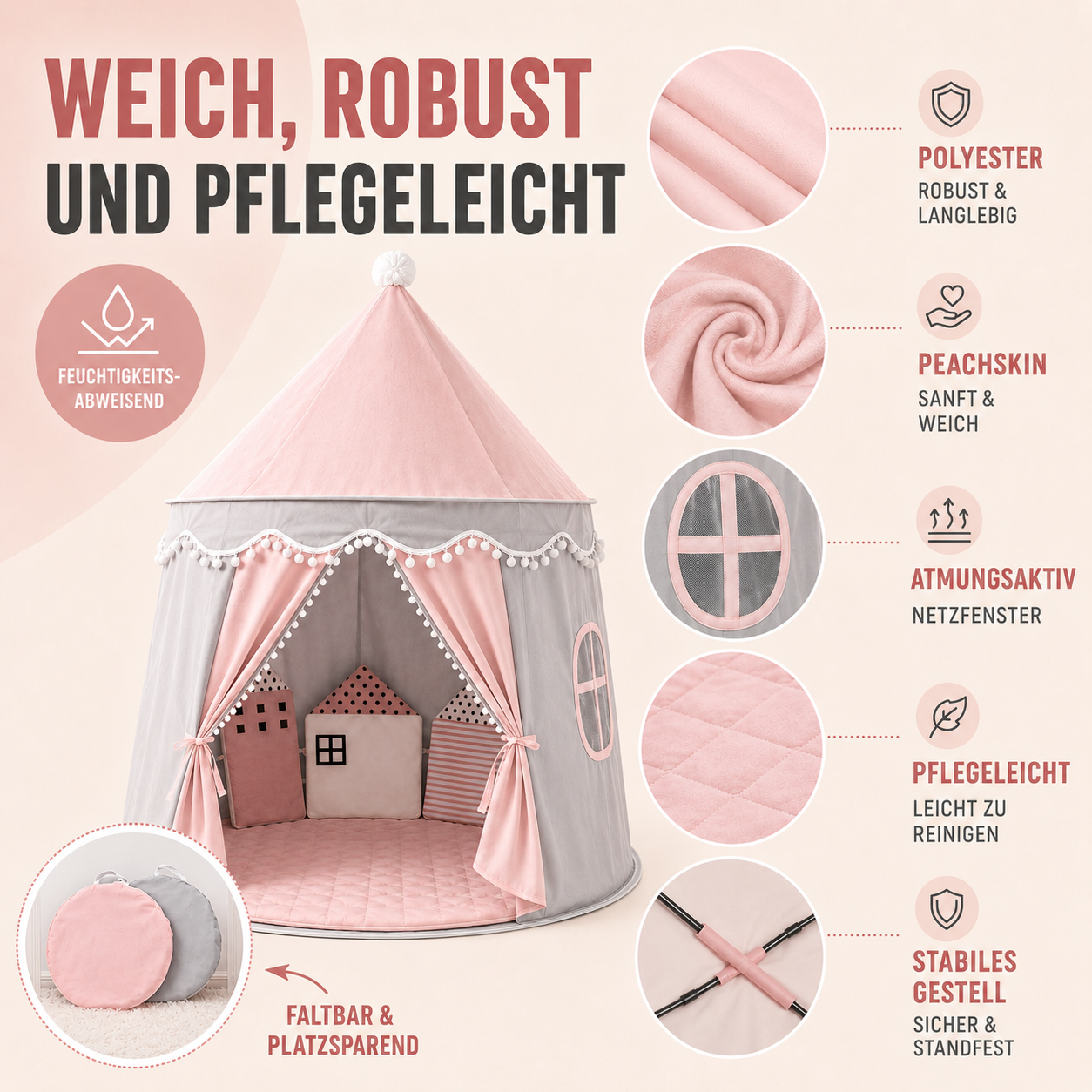 Celrien | CastleNook Foldable Kids Play Tent