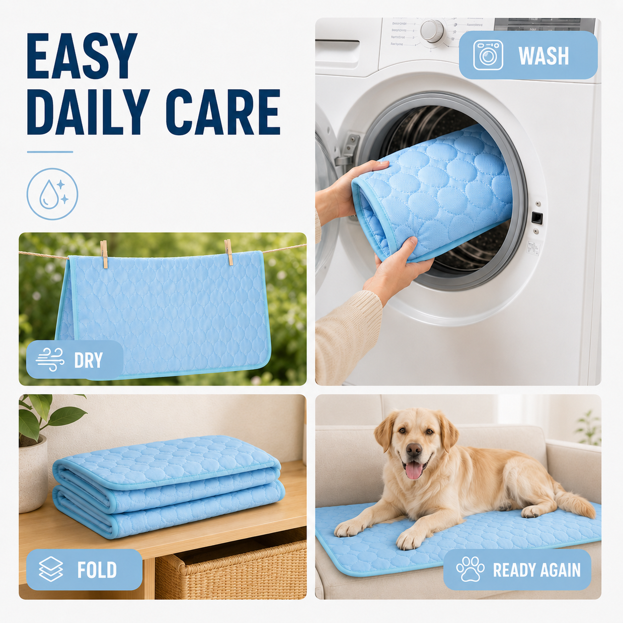 Celrien | Chillpaw Quilted Cooling Mat For Pets