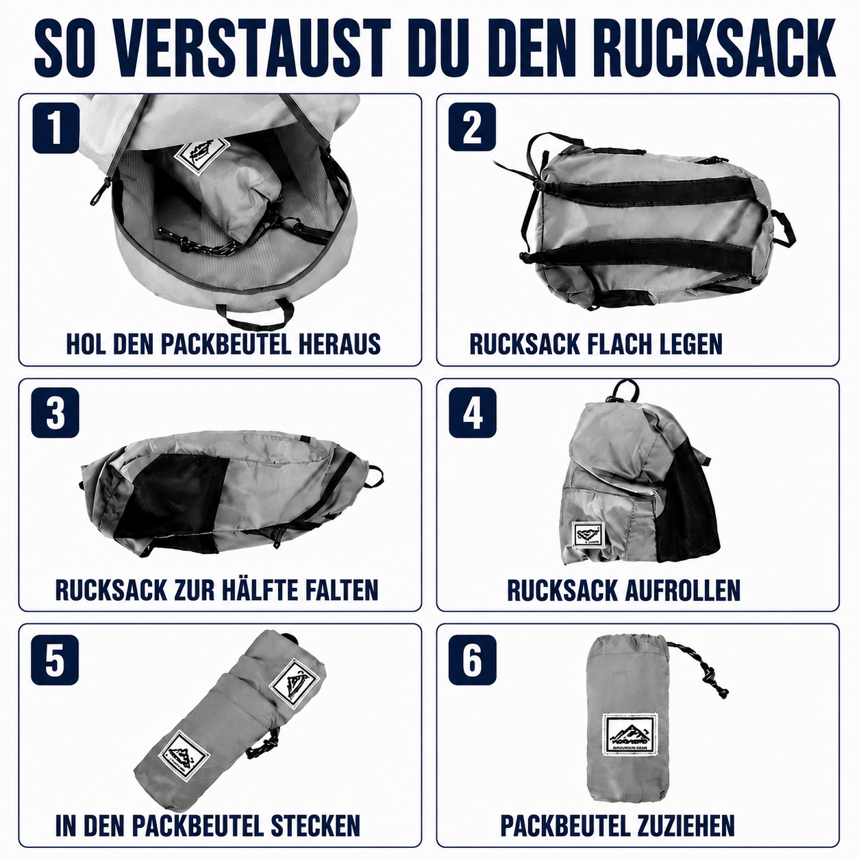 Celrien | Compactrek Foldable 20L Outdoor Day Backpack