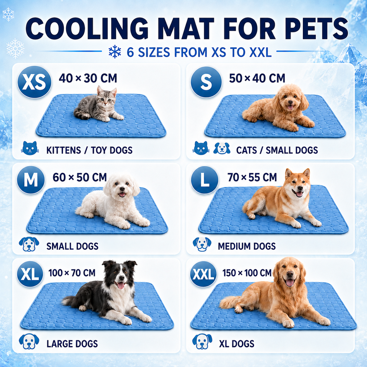 Celrien | Coolpaw Breathable Mesh Cooling Pet Mat
