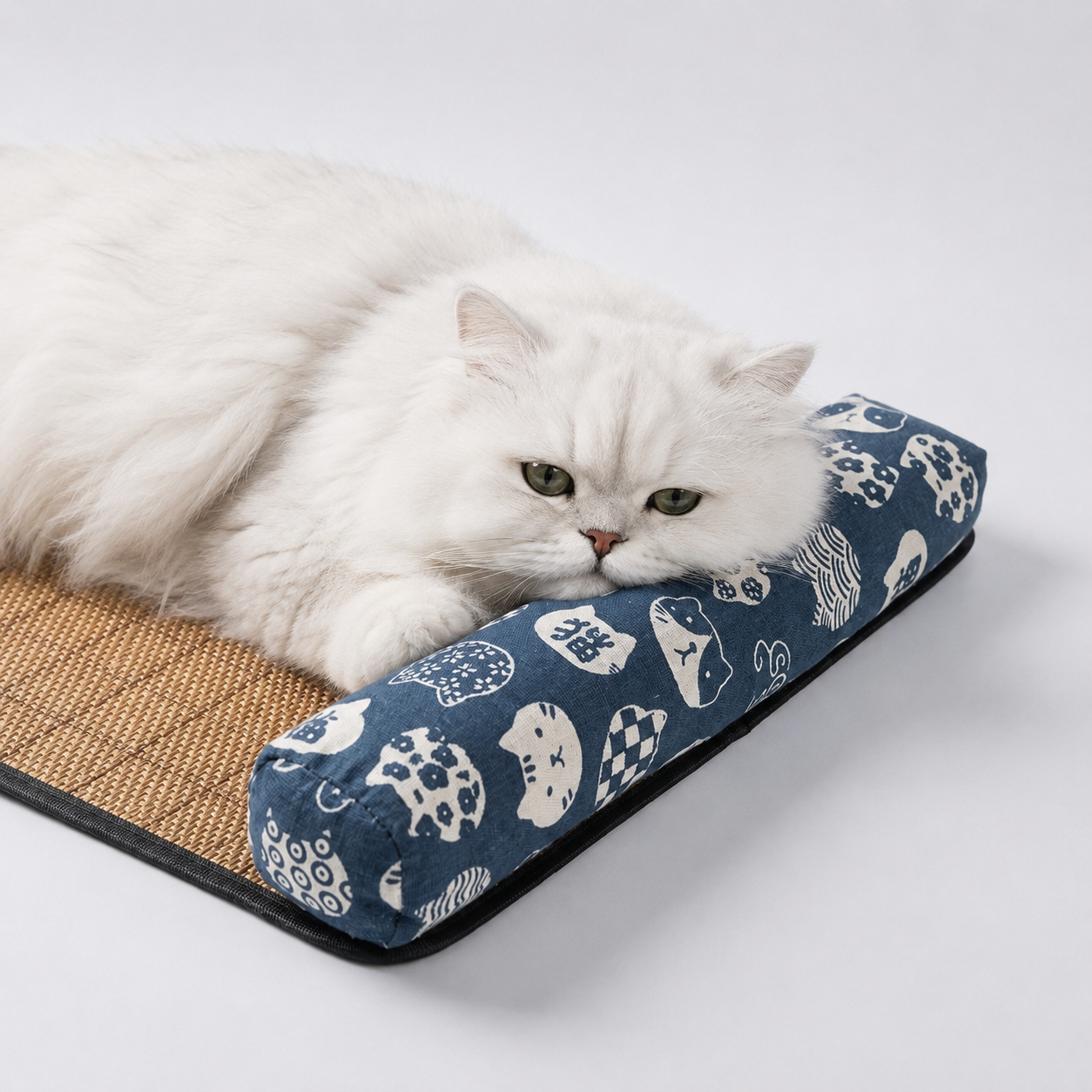 Celrien | Coolweave Woven Rattan Cooling Mat With Pillow