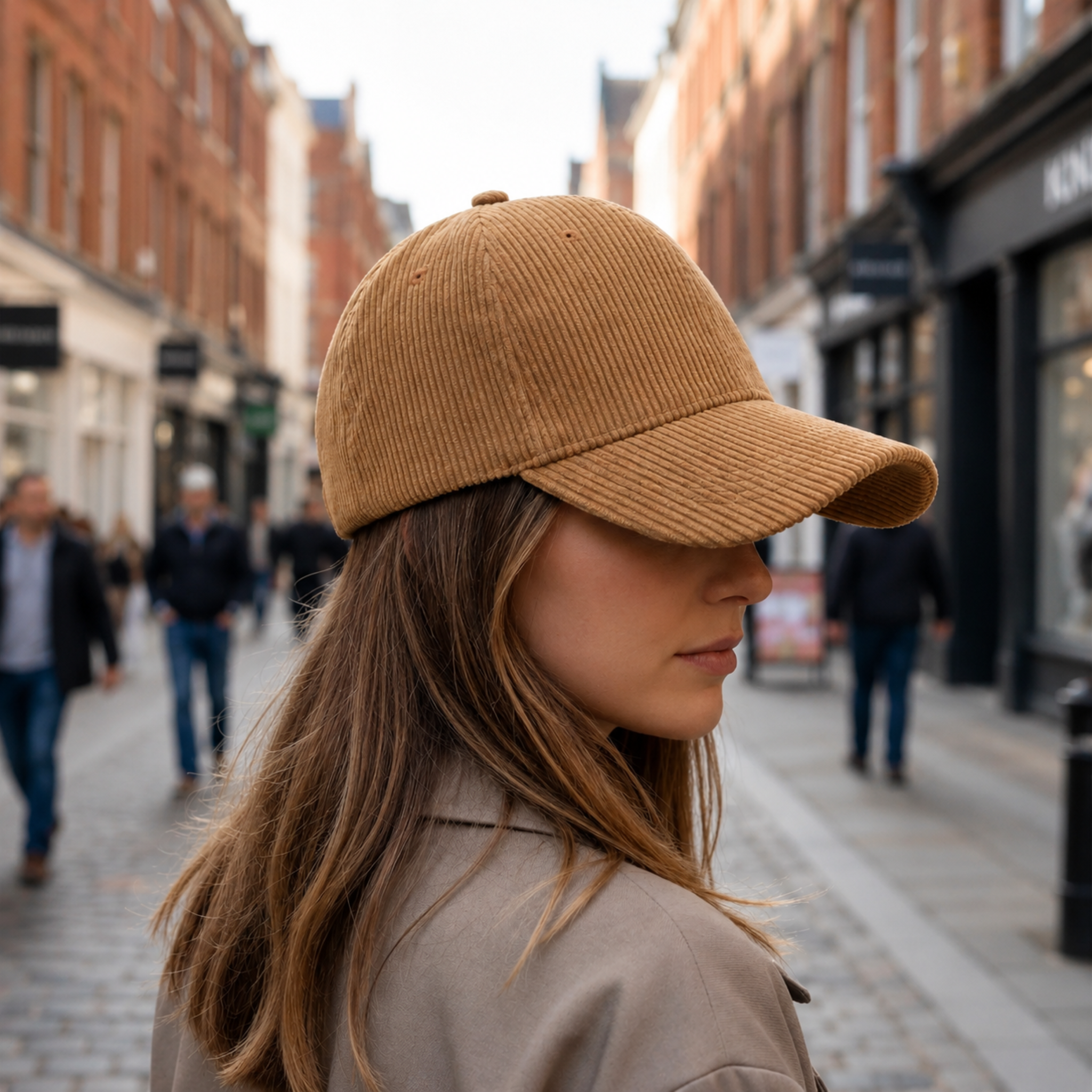 Celrien | Duxton Curved Brim Corduroy Baseball Cap