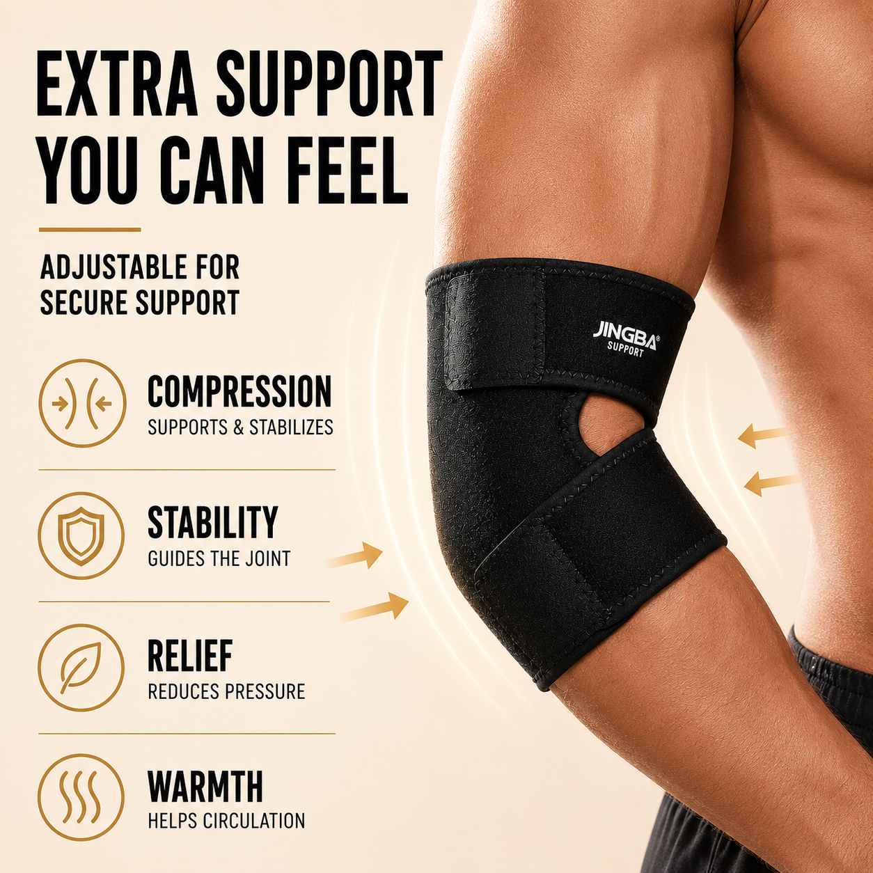 Celrien | Elbriq Adjustable Elbow Compression Brace