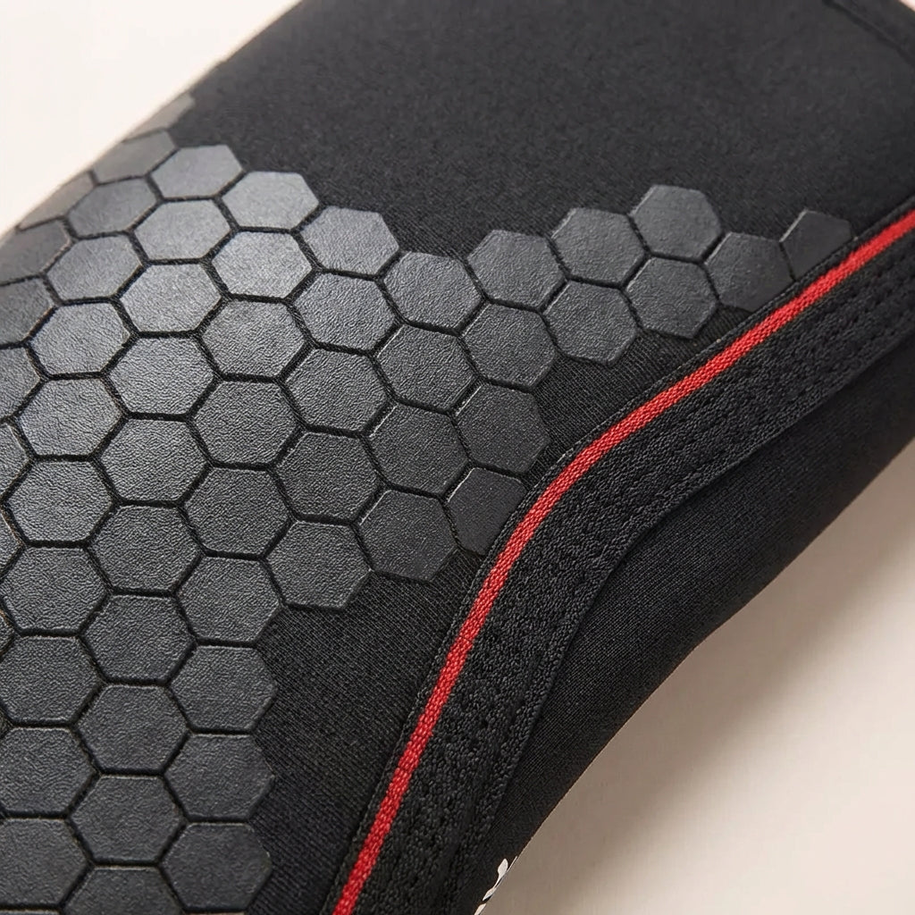 Compression elbow support brace for weightlifting and strength training