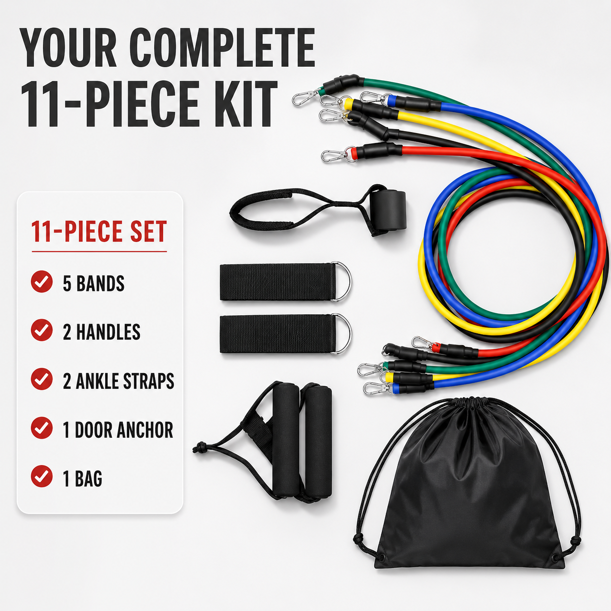 Celrien | Flexari Tubular Resistance Band Set