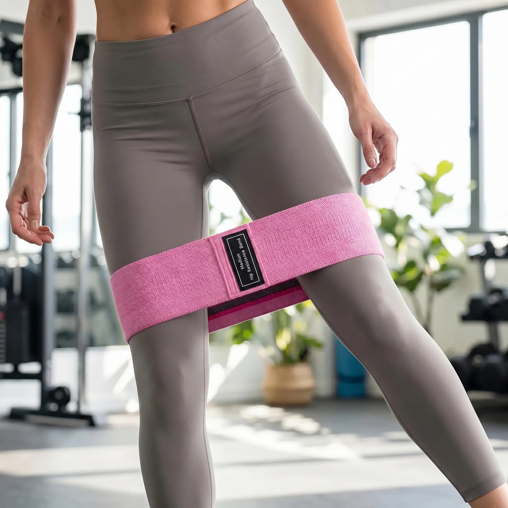Fabric resistance loop bands with wide anti-roll design and color-coded tension levels