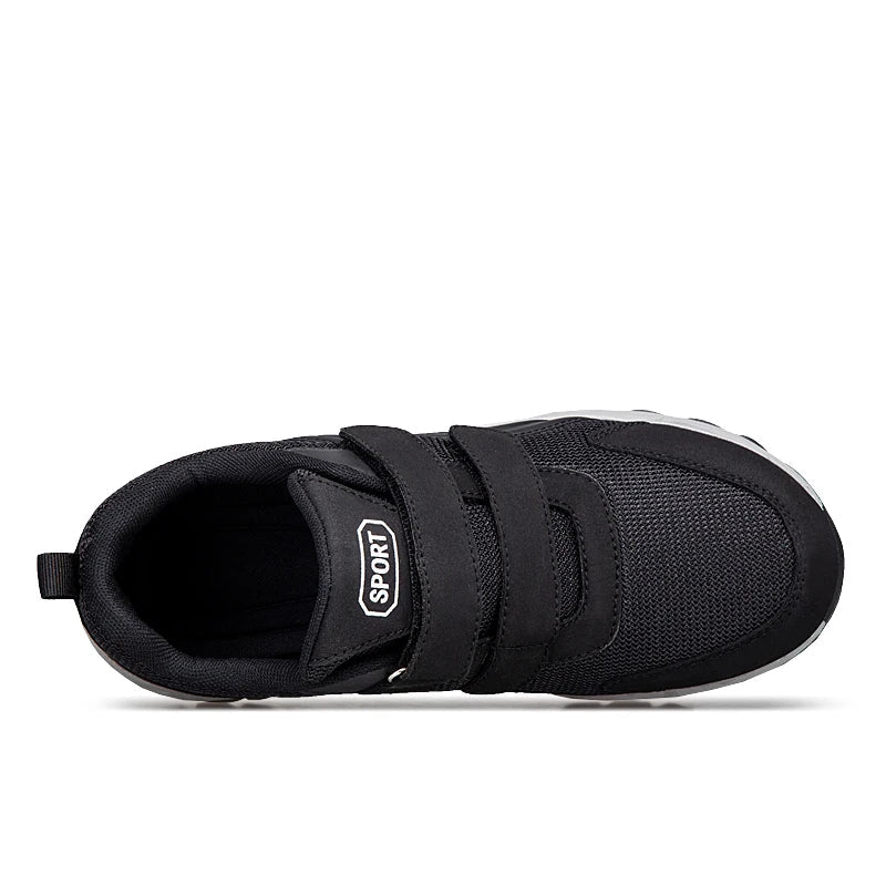 Orthopedic shoes wide fit double strap walking sneakers with breathable mesh