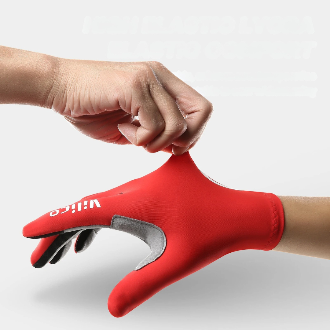Winter gloves with gel padding and non-slip palm for cycling