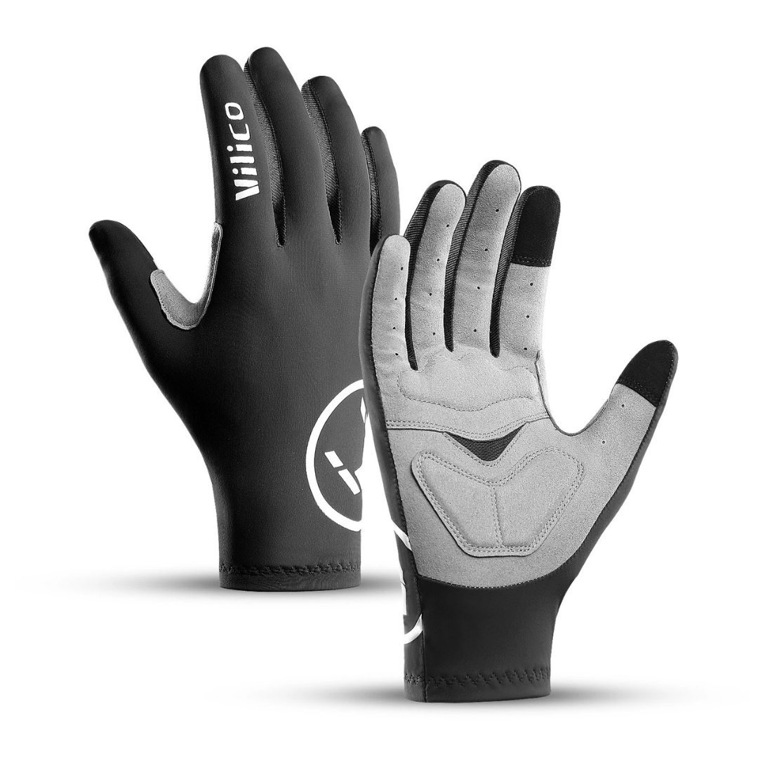 Winter gloves with gel padding and non-slip palm for cycling