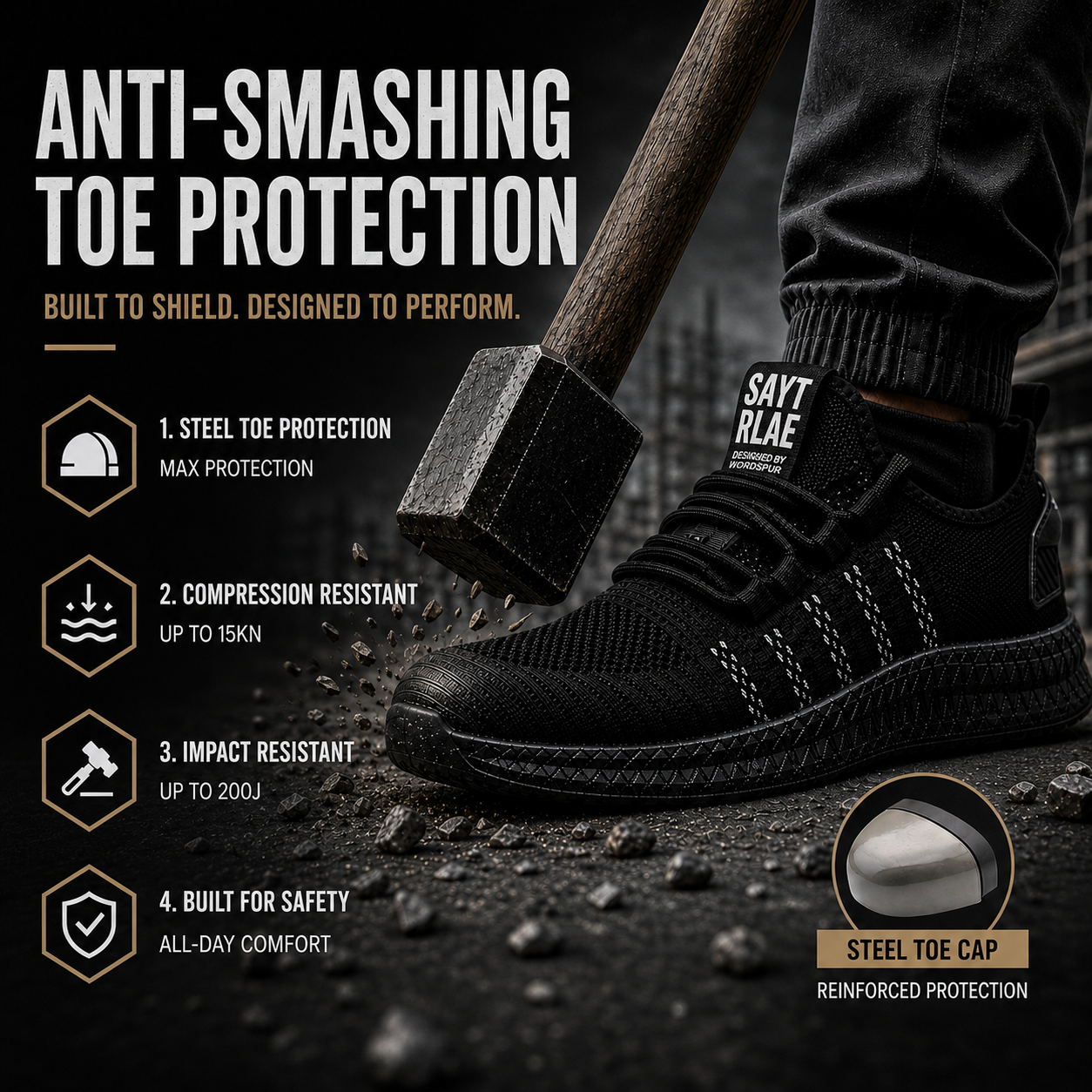 Celrien | Guardique Lightweight Protective Sneaker