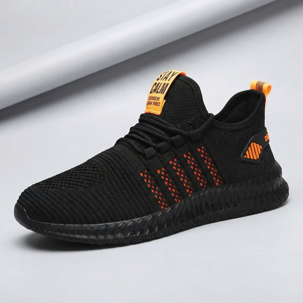 Lightweight safety sneaker with breathable mesh and slip-resistant sole
