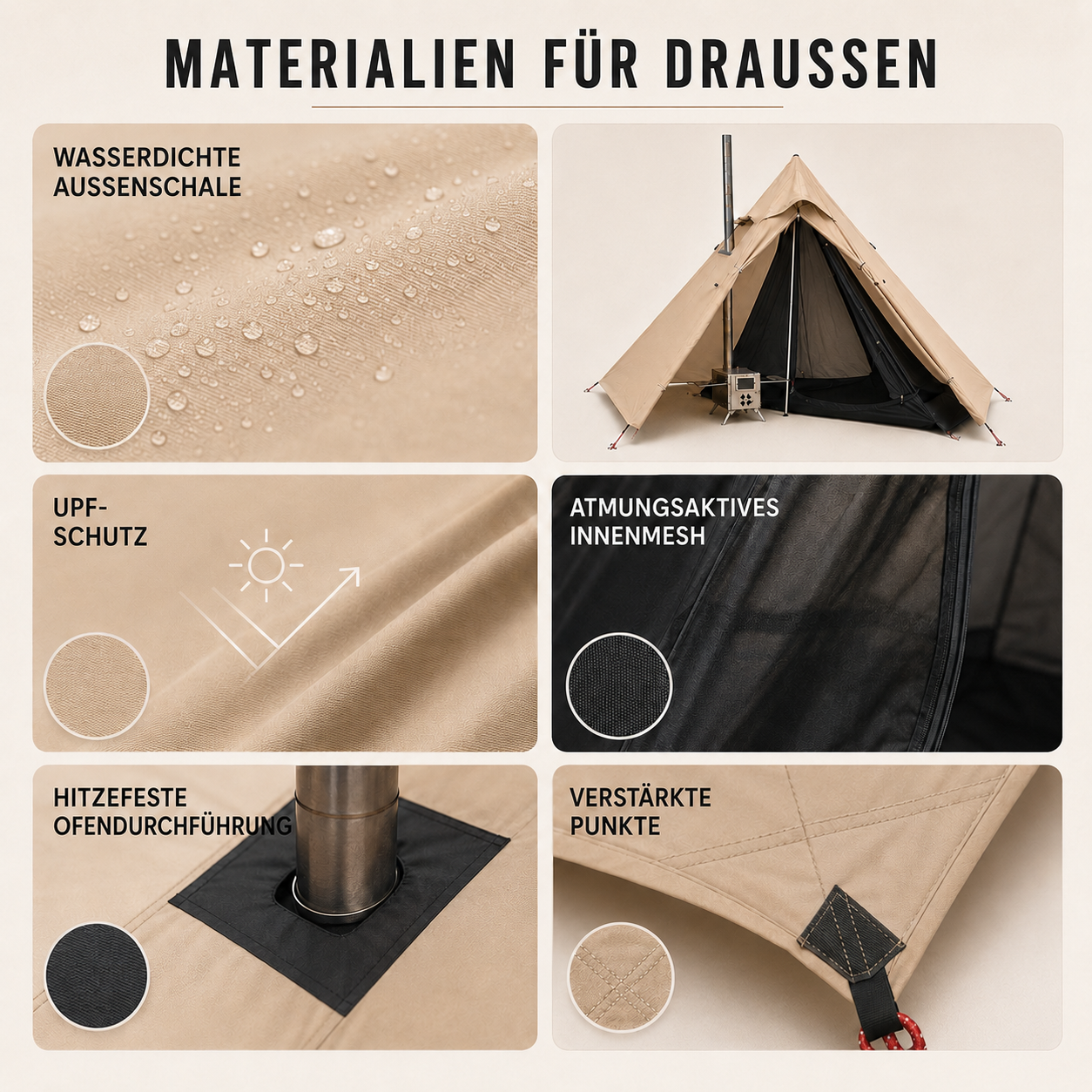 Celrien | HearthPeak Single-Person Pyramid Tent